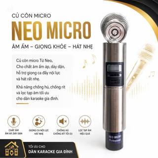 Micro Không Dây UR19S Chống Hú Rít Cực Tốt, Bắt Giọng Tốt, Hát Karaoke Hay, Hỗ Trợ Giọng Hát Yếu, Mic Hát Nhẹ