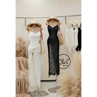 Set Bikini 1 Mảnh Ren Hạt Gỗ Mix Chân Váy Xoắn Chuẩn She’s