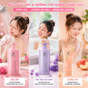 ✨ Thơm Như Nước Hoa Cao Cấp - Bộ 3 Sữa Tắm 和 Dưỡng Thể Giúp Da Mịn Màng、Tỏa Hương Cả Ngày