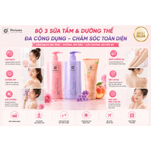 Bộ Sữa Tắm Dưỡng Thể Nữ Cao Cấp - Hương Nước Hoa Quyến Rũ、Dưỡng Ẩm Chuyên Sâu、Thơm Lâu