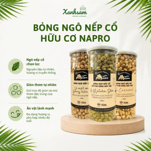 Bỏng Ngô Nếp Cổ Hữu Cơ Napro 150g - Xanhsam Natural & Organic