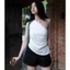 𝗖𝗵𝗶 𝗟𝗶𝗻𝗲𝗻 - Áo Linen Tơ lệch vai