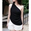 𝗖𝗵𝗶 𝗟𝗶𝗻𝗲𝗻 - Áo Linen Tơ lệch vai