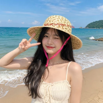 Nón lá đi biển, nón lá chống nắng vành rộng, nón lá du lịch