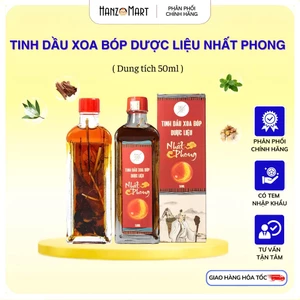 Tinh dầu xoa bóp dược liệu Nhất Phong 50ml giảm đau nhức xương khớp, nhức mỏi cơ bắp, làm ấm cơ thể