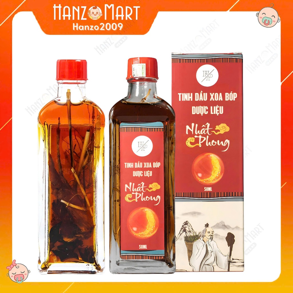 Tinh dầu xoa bóp dược liệu Nhất Phong 50ml giảm đau nhức xương khớp, nhức mỏi cơ bắp, làm ấm cơ thể