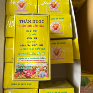 Phân bón lá đậm đặc Thần Dược số 1 Grow 5-5-5 (Gói 10ml) Ba Lá Xanh, Tăng trưởng mạnh mẽ, bông nhiều, hạt sáng