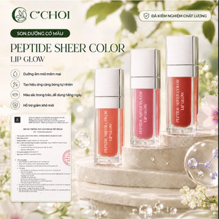 Son Dưỡng Bóng Peptide C'choi - Dưỡng Môi Căng Bóng - Không Nhờn Rít - Che Mờ Rãnh Môi