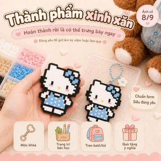 【🎀Bộ đồ chơi】Bộ nguyên liệu DIY thủ công hạt xếp cho trẻ em【Thông minh】Bộ quà tặng | Bên trong gồm hạt màu sắc + dụng cụ