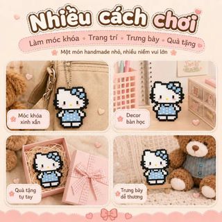【🎀Bộ đồ chơi】Bộ nguyên liệu DIY thủ công hạt xếp cho trẻ em【Thông minh】Bộ quà tặng | Bên trong gồm hạt màu sắc + dụng cụ