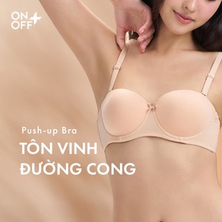 Áo ngực cup ngang Strapless Bra hỗ trợ nâng đẩy tạo khuân tròn đầy ONOFF Basic -16UF25A452