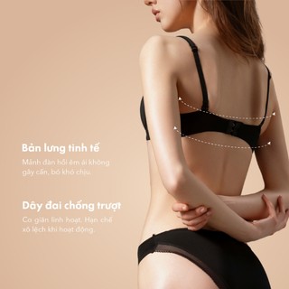 Áo ngực T-shirt Bra có gọng Push-up nhẹ mềm mại co giãn nâng khuân ONOFF -16UF25A453