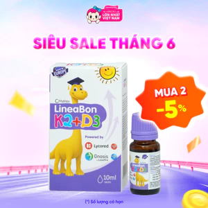 Vitamin giúp bé tăng chiều cao K2+D3 Lineabon - concung