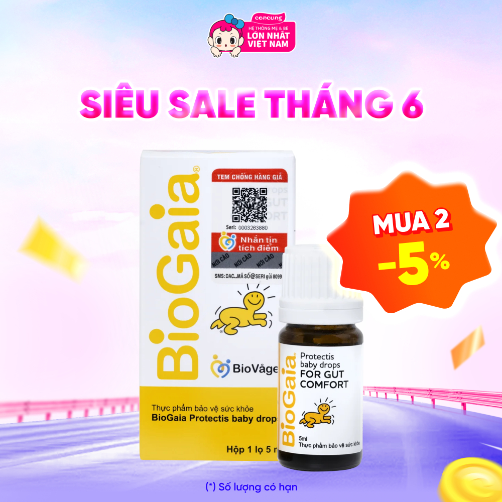 Men vi sinh Biogaia Protectis Baby Drops 5ml - concung