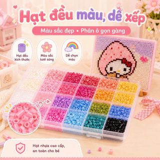 【🎁Bộ đồ chơi】Bộ hạt xếp sáng tạo DIY cho trẻ em【Mẫu mới thông minh】 | Gồm hạt các màu + dụng cụ + bảng xếp hạt