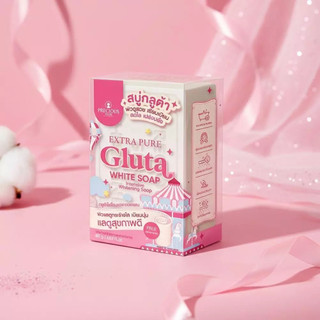 Xà Phòng Gluta 80g Làm Trắng Sáng Da Toàn Thân Dịu Nhẹ Dưỡng Ẩm Không Khô Căng Tặng Lưới Tạo Bọt
