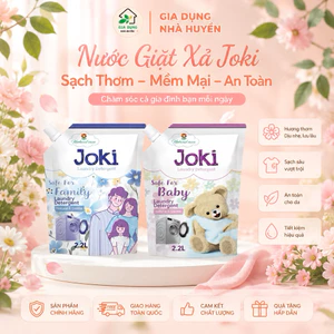 Combo 4 túi nước giặt trẻ em Joki ⚡️FREESHIP⚡️hàn quốc chính hãng 2,2kg hương thơm dịu nhẹ ,mềm vải ,an toàn cho da