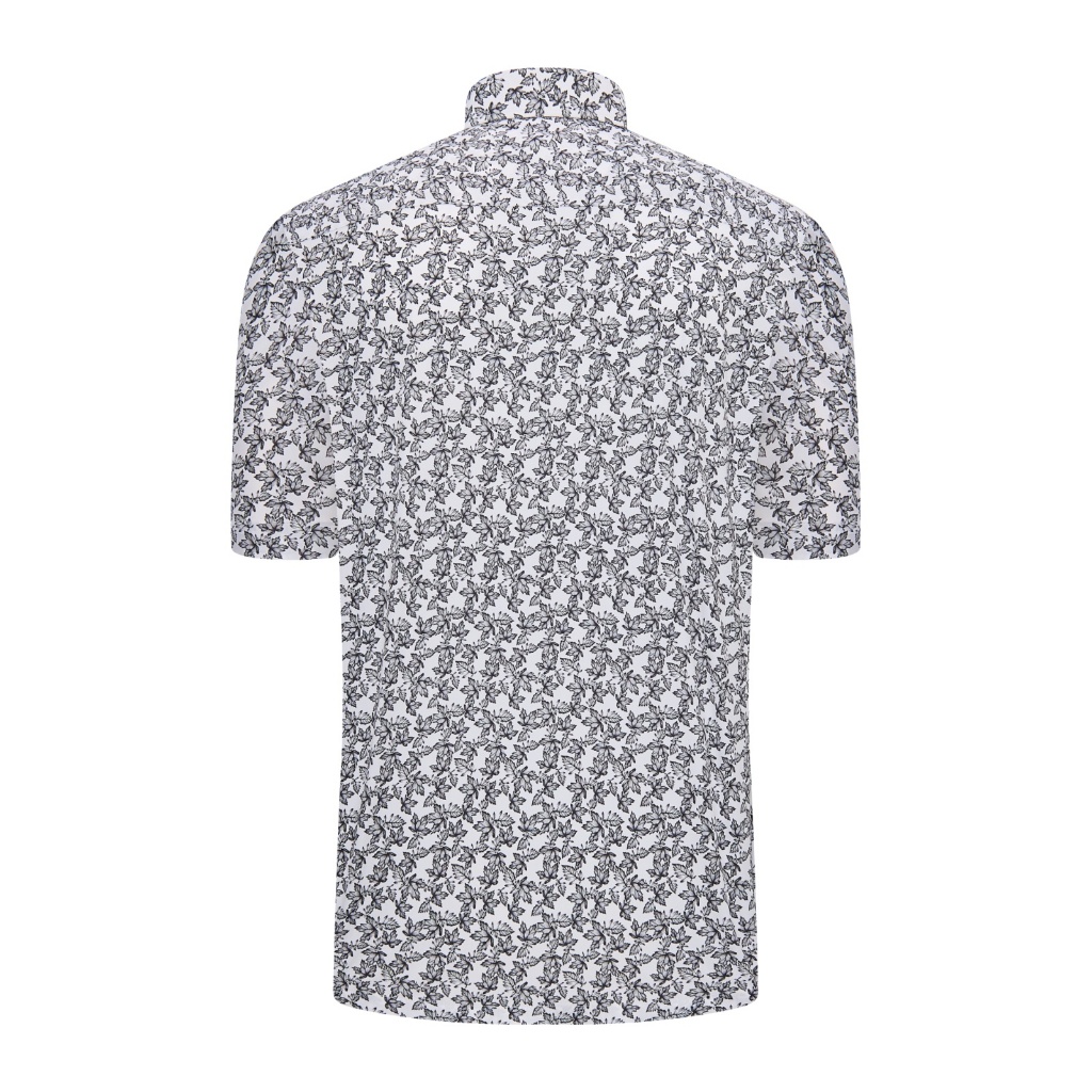 Áo sơ mi ngắn tay vạt ngang VIETTIEN SMART CASUAL vải Bamboo form REGULAR VT00000661