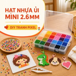 【Hạt tổng hợp 2.6mm/Bộ combo】Nhiều màu sắc để lựa chọn – Đồ chơi trẻ em – Đồ chơi DIY – Hạt nhựa nóng chảy