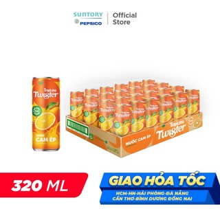 [SALE 15.7] Thùng 24 Lon Nước Trái Cây Twister Cam (320ml/lon)