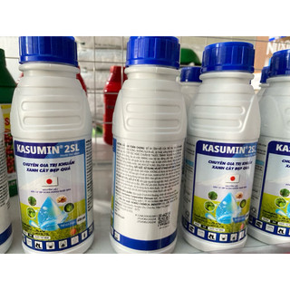KASUMIN 2SL phòng trừ nấm, Khuẩn bệnh đạo ôn, thán thư, đốm lá, bạc lá, thối nhũn cây lúa, cây ăn trái - Chai 450ml
