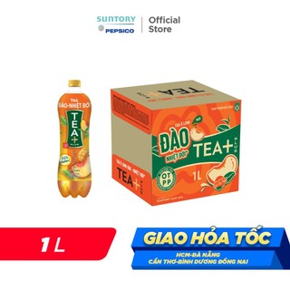 [SALE 15.7] Thùng 12 Chai Trà Ô Long Tea+ Đào Trái Cây Nhiệt Đới (1L/chai)