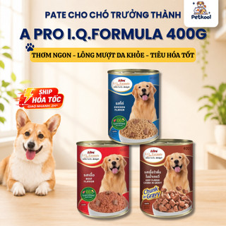 [COMBO] Pate cho chó trưởng thành A Pro I.Q.Formula Lon 400G - Thái Lan Pet Kool