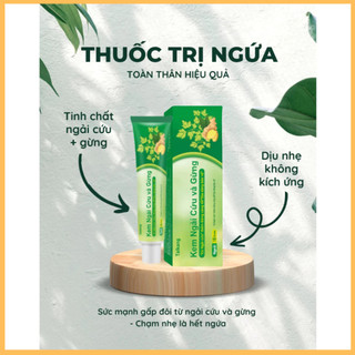 Kem Ngải Cứu và Gừng Giảm Ngứa,Chống nấm, Dịu Da, khử trung và làm sạch kháng khuẩn Tuýp 18g