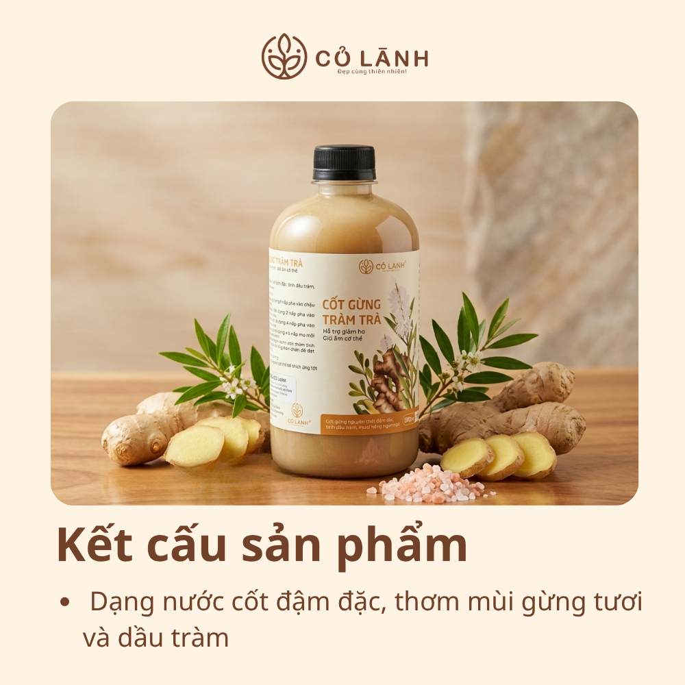 (HOT) 500ml Nước Cốt Gừng Tràm (Không bã) Ngâm Chân, Tắm Bé - Giữ Ấm, Phòng Ho, Lưu Thông Khí Huyết