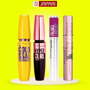 Mascara Maybelline Sky High, Hyper Curl, Falsies, Colossal - Chuốt Mi Maybeline Dưỡng Mi Dài Cong Không Trôi Japari