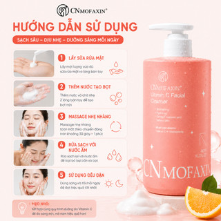 【Xả kho】Sữa rửa mặt Vitamin C CNMOFAXIN 480ml, mờ thâm nám, trắng da【26.12】