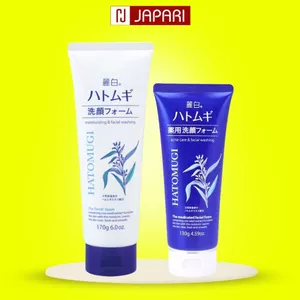 Sữa Rửa Mặt Hatomugi 170g/130g Xanh Nhật Bản Chính Hãng -Srm Ý Dĩ Dưỡng Ẩm Cho Da Mọi Loại Da Japari
