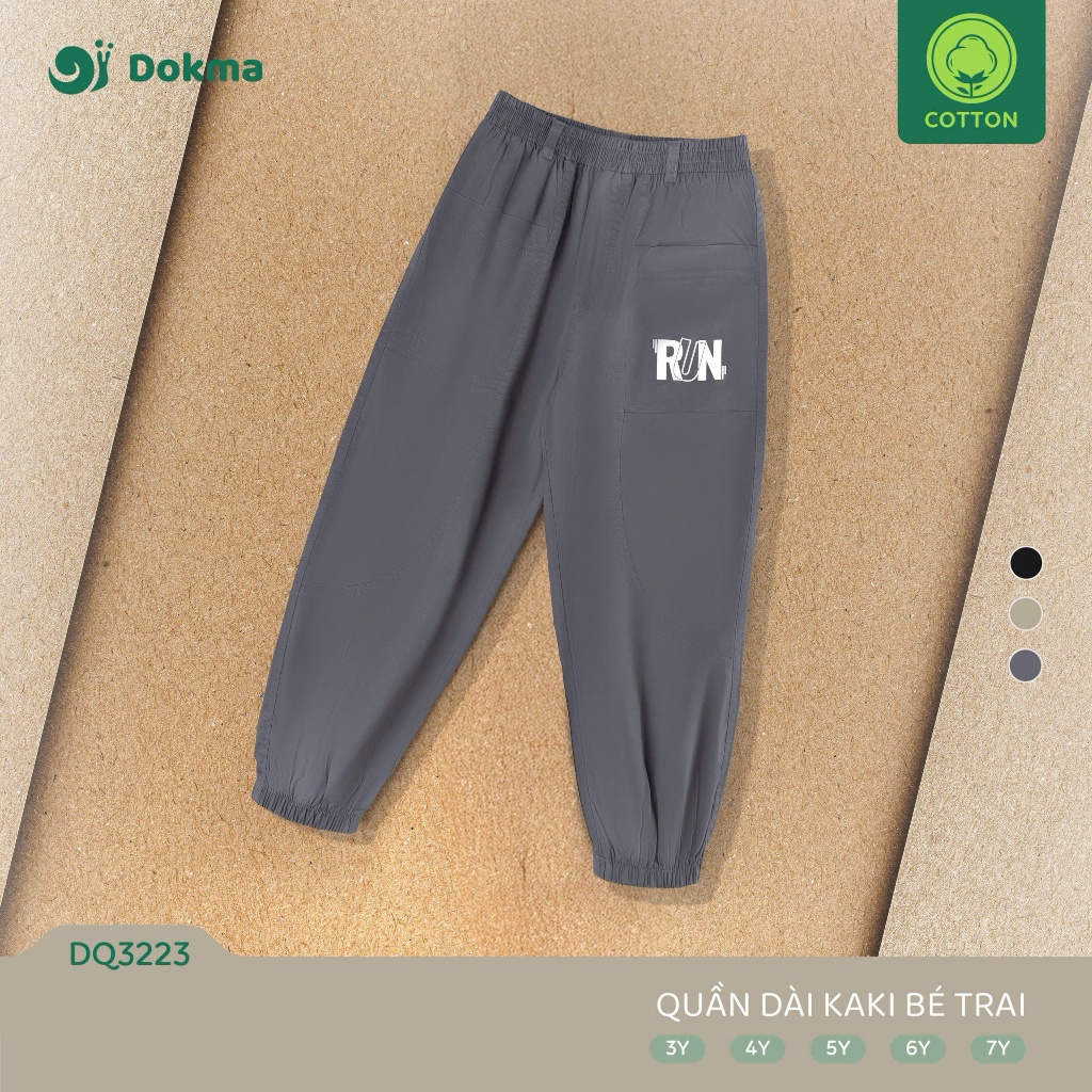 (12-21kg) Quần Dài Kaki Túi Hộp Dokma Mềm Mại Bé Trai DQ2447 DQ3223