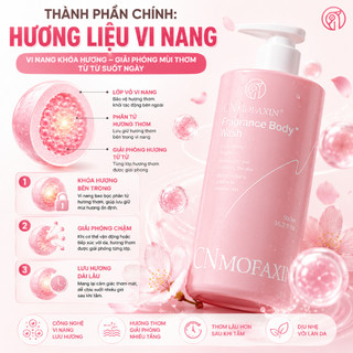 【Xả kho】Sữa tắm hương thơm CNMOFAXIN 480ml, giữ mùi lâu, dưỡng ẩm & làm sạch da【26.12】