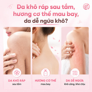 【Xả kho】Sữa tắm hương thơm CNMOFAXIN 480ml, giữ mùi lâu, dưỡng ẩm & làm sạch da【26.12】
