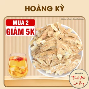 Trà hoàng kỳ 100g, hoàng kỳ khô, thái phiến mỏng, to, thơm đẹp, dùng pha trà, hầm canh - Lãn Ông