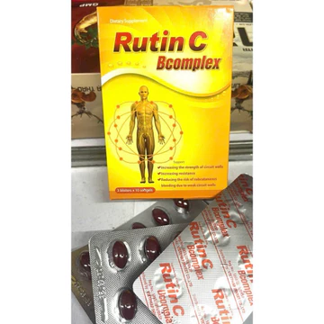Viên uống Rutin C BComplex - Tăng sức bền thành mạch, giảm chảy máu chân răng, co búi trĩ, giảm táo bón - 30 viên