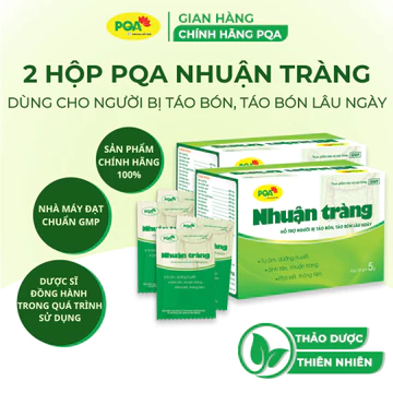 Combo 2 Hộp Nhuận Tràng PQA dùng cho người bị táo bón, táo bón lâu ngày, đại tiện khó khăn