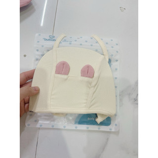 Mũ buộc dây tai gấu tăm bubaby