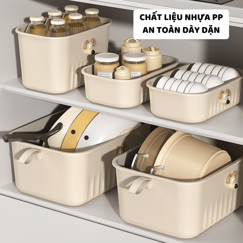 Hộp Đựng Đồ Đa Năng ENODA HOME, Hộp Nhựa Có Nắp Nhiều Kích Thước Decor Sắp Xếp Nhà Cửa Q031