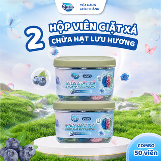 Combo 2 Hộp Viên Giặt Xả Clara 3in1 Hương Quả Mọng & Hoa Phấn 25 Viên VGLH01, Sạch Sâu, Khử Mùi, Lưu Hương Thơm Mát