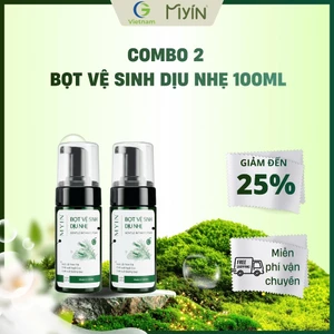 COMBO 2 CHAI BỌT VỆ SINH DỊU NHẸ GENTLE INTIMATE FOAM 100ML- Làm Sạch Vùng Kín, Khử Mùi, Dưỡng Ẩm Tự Nhiên