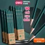 Vỉ 10/12 bút chì lục giác Deli - 2B/HB vẽ mỹ thuật, làm bài kiểm tra nhạy với máy chấm thi