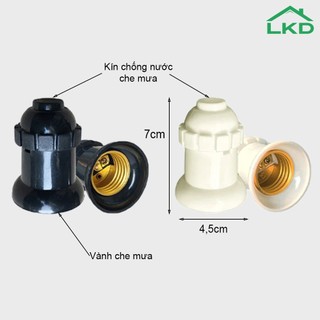 COMBO 10 Đui Đèn E27 Lắp Bóng LED Trang Trí Trong Nhà Hoặc Ngoài Trời Chống Nước Che Mưa