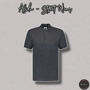 ⚡️[Hight Quality] Áo Polo Nam Nữ Bu1 Grey Shirts - Điểm Nhấn Chữ Cồ Đen Phối Màu Sang Trọng Loại 1