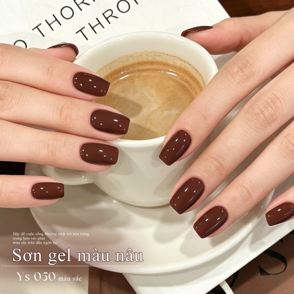 XEIJAYI 10ml - Brownie Brown Gel Nail Polish, bền màu, phù hợp cho cả salon và tự làm tại nhà.