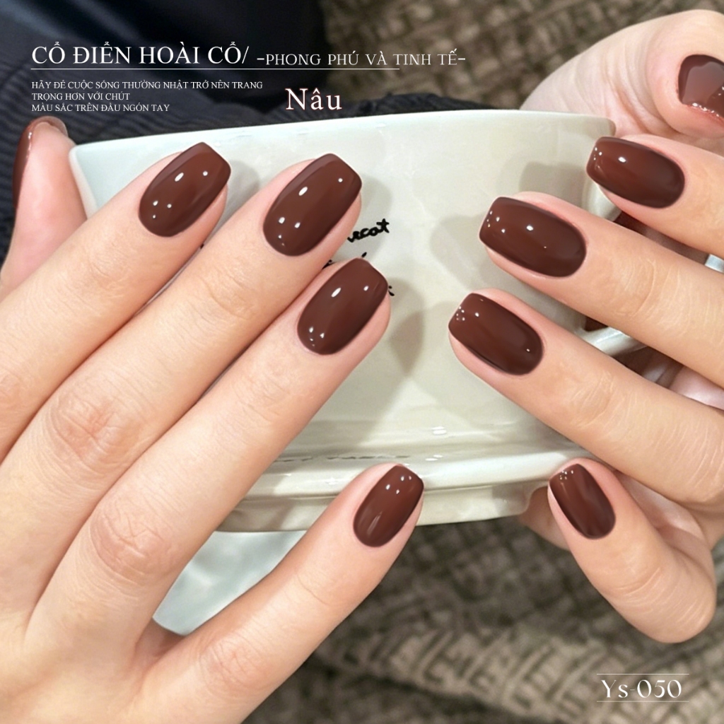 XEIJAYI 10ml - Brownie Brown Gel Nail Polish, bền màu, phù hợp cho cả salon và tự làm tại nhà.