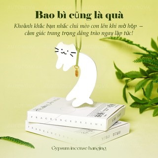 Mèo mini thơm tinh dầu – Treo xe, tủ quần áo, phòng làm việc, toilet – Hộp quà dễ thương