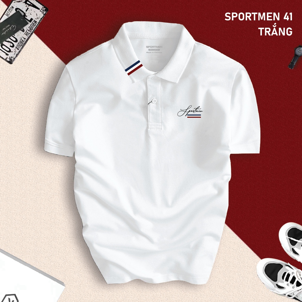 Áo Thun Polo Nam SPORTMEN Basic, Cổ Bẻ Sang Trọng, Vải CVC Cá Sấu Cao Cấp, Thoáng Mát, Lịch Lãm | SPORTMEN 41