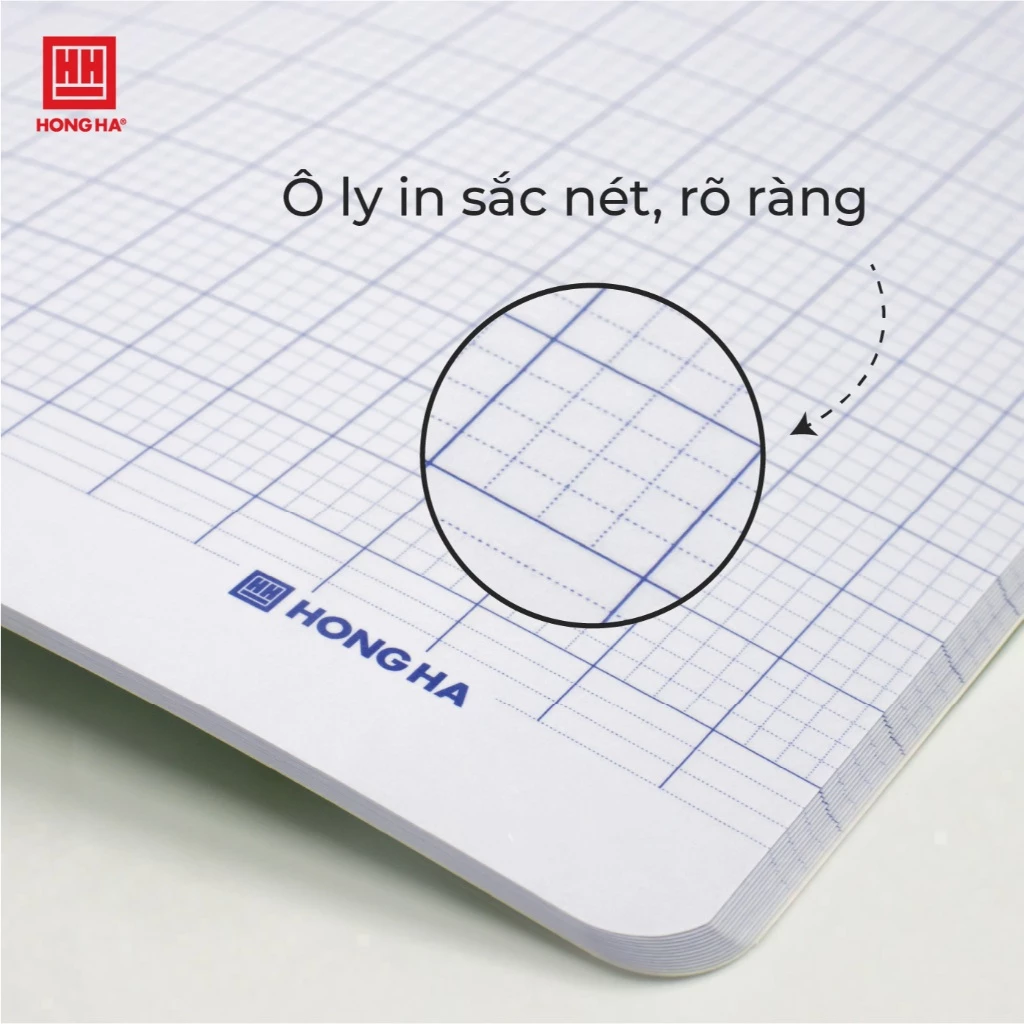 (Bìa ngẫu nhiên) Vở Ô Ly Bạn Nhỏ Hồng Hà 48 trang, Vở Ô Ly Hồng Hà School định lượng 100gsm - 0509